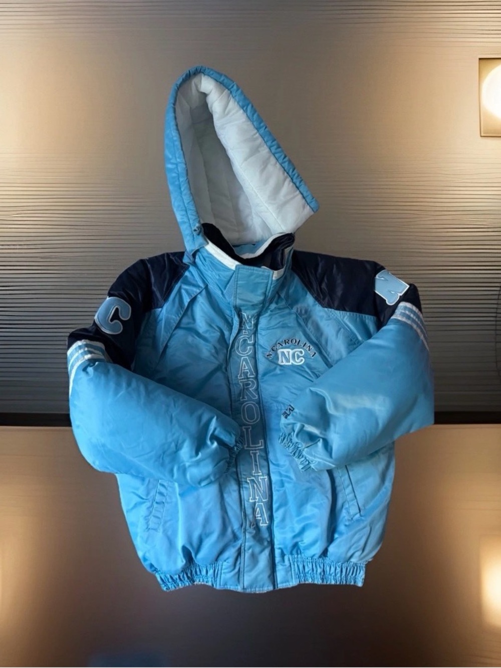 Vintage RS Sports Int Roora Sports North Carolina Winter/Fall Jacket Large Blue